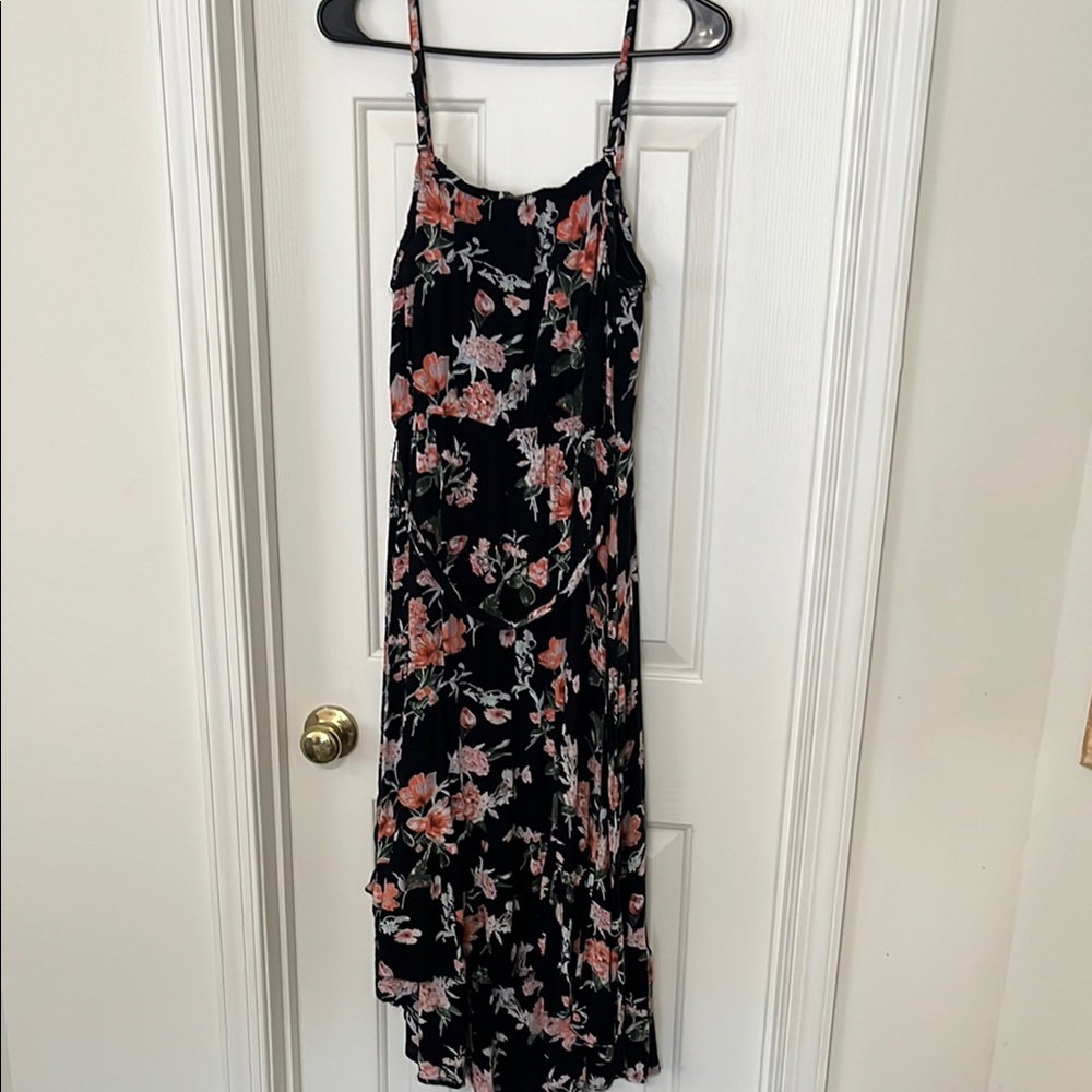 Floral Black Maxi Dress